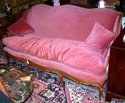 Lot 540 - Louis XV Style Upholstered Fruitwood Canape