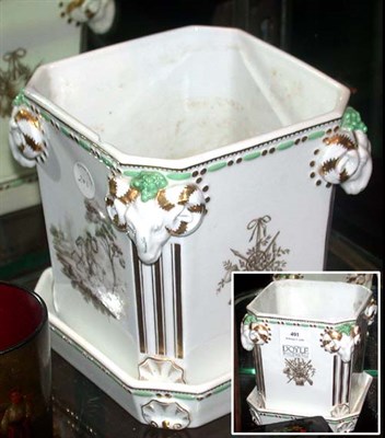 Lot 401 - Pair of Royal Copenhagen Porcelain Cache Pots