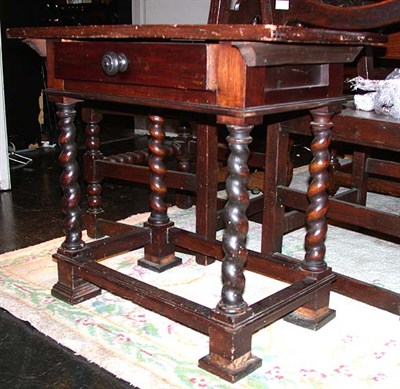Lot 130 - Baroque Style Walnut Side Table