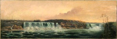 Lot 57 - American School 19th Century NIAGARA FALLS Oil...