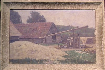 Lot 52 - Paul Riess 1857-1933 FARM Signed Paul Riess...