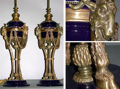 Lot 237 - Pair of Empire Style Gilt-Metal Mounted...