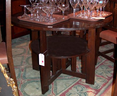 Lot 364 - Arts and Crafts Style Oak Dining Table