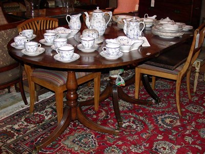 Lot 410 - George III Style Mahogany Triple-Pedestal...