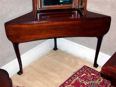 Lot 104 - Georgian Mahogany Corner Table