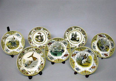 Lot 405 - Set of Ten Creil Ware Plates