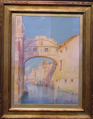 Lot 37 - William Knox British, 1884-1966 COVERED BRIDGE,...