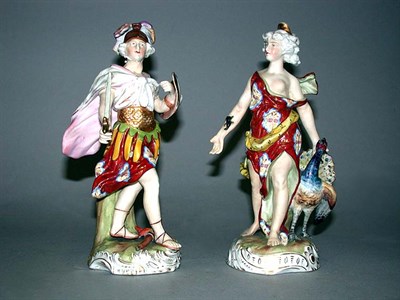 Lot 669 - Two Continental Porcelain Figures Each...