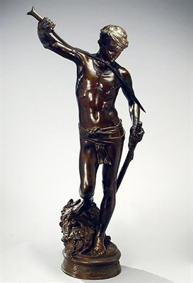 Lot 192 - Marius-Jean-Antonin Mercie French, 1845-1916...