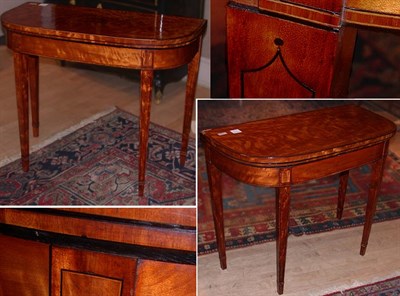 Lot 364 - Pair of George III Inlaid Satinwood Games...