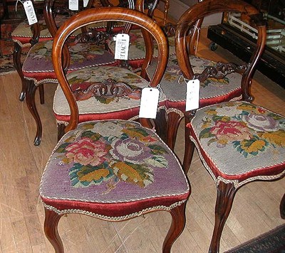 Lot 273 - Assembled Set of Eight Victorian Needlework...