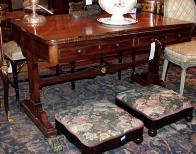 Lot 357 - William IV Brass Mounted Mahogany Desk