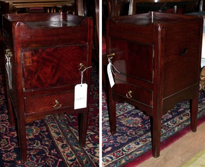 Lot 484 - Companion Pair of George III Style Bedside Tables