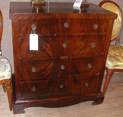 Lot 425 - Empire Style Mahogany Chest of Drawers