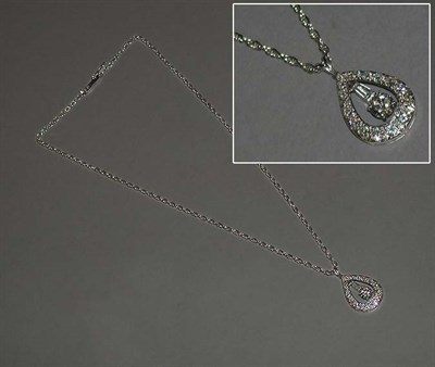 Lot 199 - Diamond Pendant and Chain