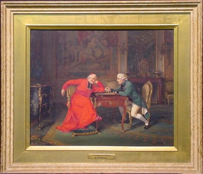 Lot 92 - Alfred Charles Weber French, 1862-1922 A GAME...