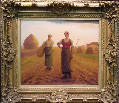 Lot 210 - Aime Perret French, 1847-1927 THE HARVESTERS...
