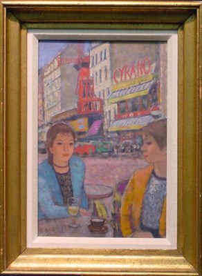 Lot 246 - Francois Gall French, 1912-1987 CAFE NEAR THE...