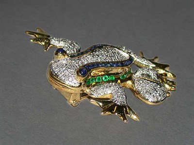 Lot 247 - Pave Diamond Frog Pin