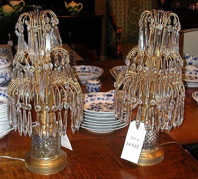 Lot 312 - Pair of Neoclassical Style Gilt-Metal and Cut...