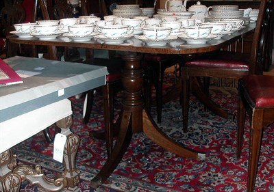 Lot 481 - Georgian Style Mahogany Double-Pedestal Dining...