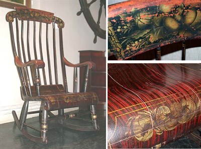Lot 188 - American Grain Painted Rocking Chair