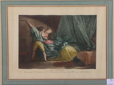 Lot 82 - After Jean-Honore Fragonard LE VERROU...