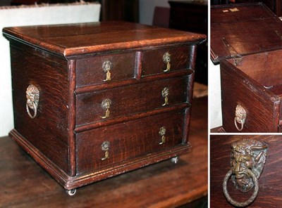 Lot 141 - William and Mary Oak Diminutive Chest In the...