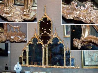 Lot 353 - Victorian Gilt-Wood Overmantel Mirror Second...