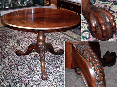 Lot 356 - George III Style Mahogany Tripod Tip-Top Table...