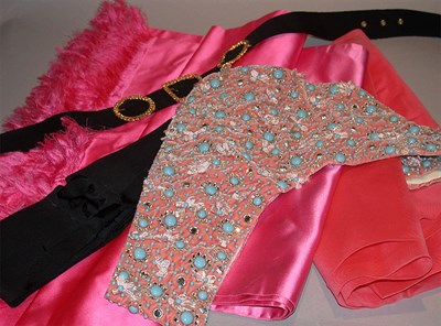 Lot 721 - Four Pink Scarves and Two Black Belts