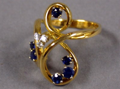 Lot 73 - Sapphire and Diamond Ring