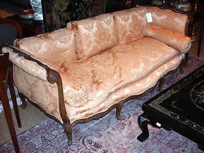Lot 468 - Louis XV Style Upholstered Walnut Canape