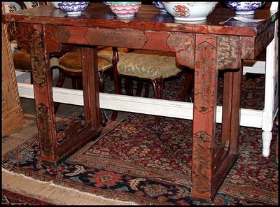 Lot 91 - Chinese Red Lacquered Altar Table