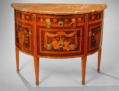 Lot 269 - Louis XVI Gilt-Bronze Mounted Marquetry Inlaid...