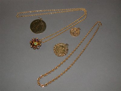 Lot 62 - Group of Assorted Pendants and Chains