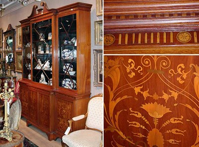 Lot 329 - George III Style Satinwood Inlaid Mahogany...