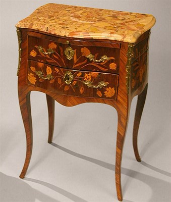 Lot 288 - Louis XV Gilt-Bronze Mounted Marquetry Inlaid...