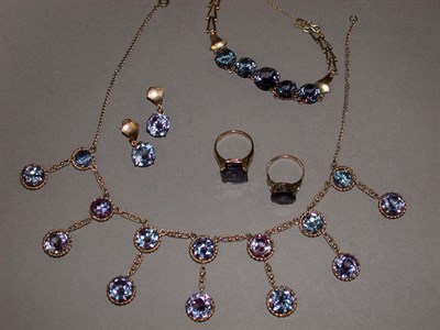 Lot 206 - Suite of assorted synthetic alexandrite...