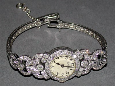 Lot 38 - Lady's Diamond Wristwatch