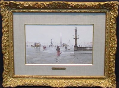 Lot 215 - Luigi Loir French, 1845-1916 LA PLACE DE LA...