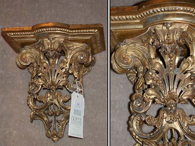 Lot 162 - Louis XV Style Gilt-Wood Wall Bracket The...