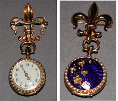 Lot 27 - Lady's Lapel Watch