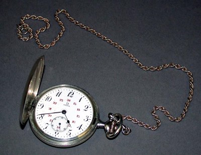 Lot 20 - Silver Pocket Watch and Chain