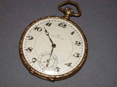 Lot 23 - Gold Open Face Pocket Watch