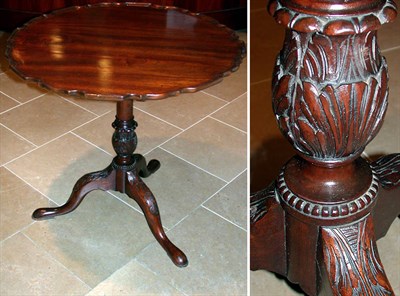 Lot 398 - George III Style Mahogany Piecrust Tilt-Top Table