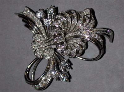 Lot 274 - Diamond Flower Pin