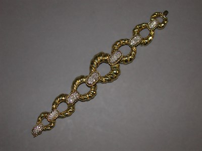 Lot 223 - Gold and Diamond Bracelet