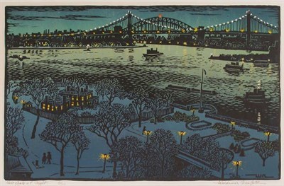 Lot 344 - Woldemar Neufeld HELL-GATE AT NIGHT Color...