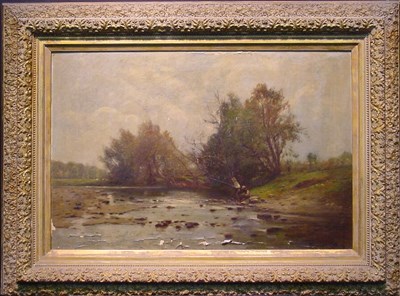 Lot 29 - Edward Gay American, 1837-1928 FISHING ALONG...